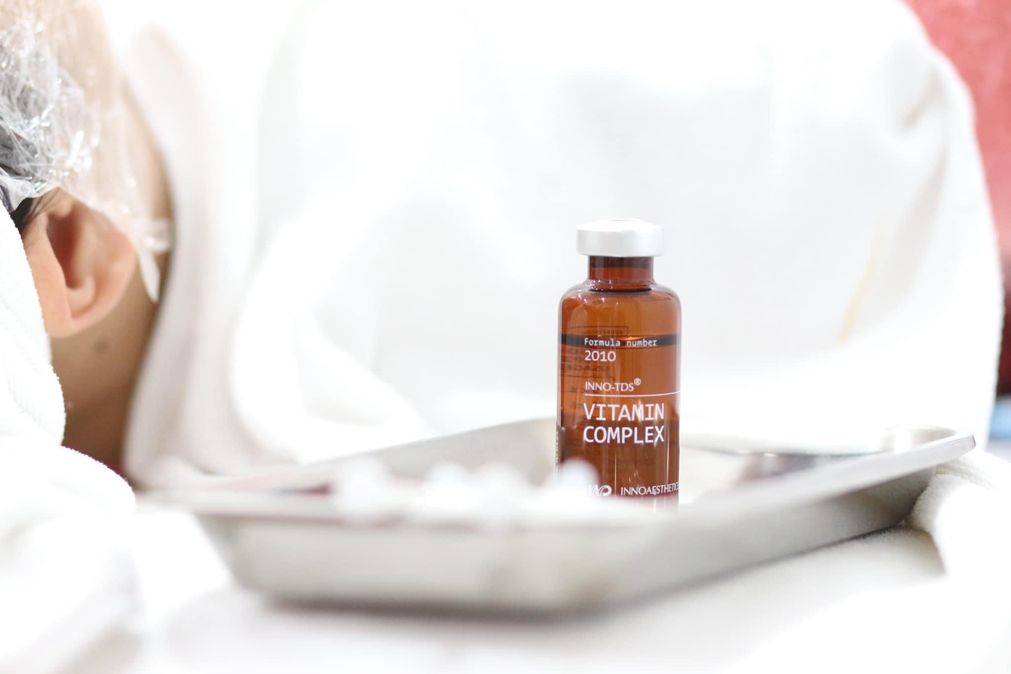khách hàng sau liệu trình meso vitamin complex trắng sáng căng bóng