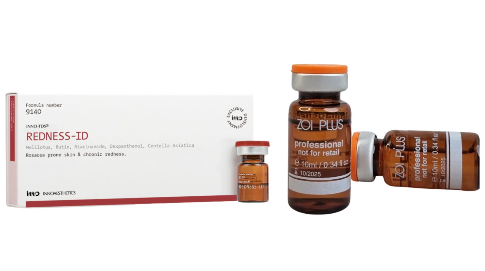 redness id, zoi plus, meso cho da nhạy cảm ích ứng